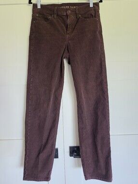 American Eagle Outfitters 90s Straight Dark Brown Corduroy Pants